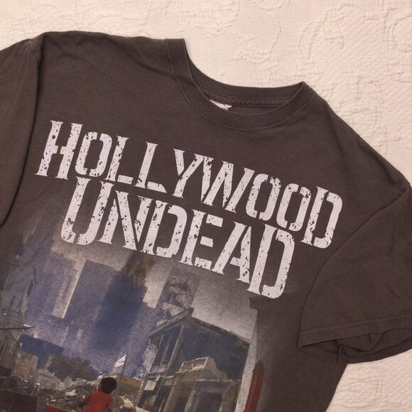 HOLLYWOOD UNDEAD Red Path Mens Large Shirt Rap Rock Nu Metal Band Merch Concert - Picture 1 of 7